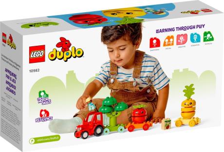 Конструктор LEGO DUPLO My First Трактор для вирощування фруктів та овочів 19 деталей (10982) - фото 0