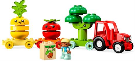 Конструктор LEGO DUPLO My First Трактор для вирощування фруктів та овочів 19 деталей (10982) - фото 0