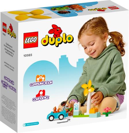 Конструктор LEGO DUPLO Town Вітрова турбіна та електромобіль 16 деталей (10985) - фото 7