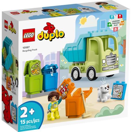 Конструктор LEGO DUPLO Town Сміттєпереробна вантажівка 15 деталей (10987) - фото 0