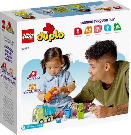 Конструктор LEGO DUPLO Town Сміттєпереробна вантажівка 15 деталей (10987) - фото 0