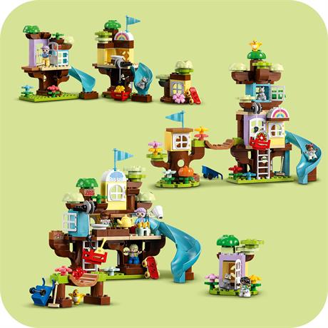 Конструктор LEGO DUPLO Town Будиночок на дереві 3 в 1, 126 деталей (10993) - фото 2
