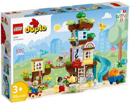Конструктор LEGO DUPLO Будиночок на дереві 3 в 1, 126 деталей (10993) - фото 0