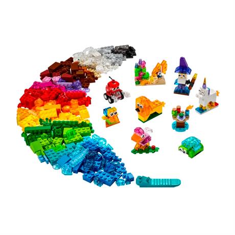 Конструктор LEGO Classic Прозрачные кубики для творчества 500 деталей (11013) - фото 1