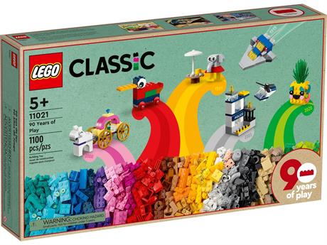 Конструктор LEGO Classic 90 лет игры 1100 деталей (11021) - фото 0