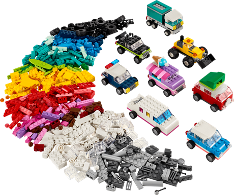 Конструктор LEGO Classic Творческие транспортные средства 900 деталей (11036) - фото 1