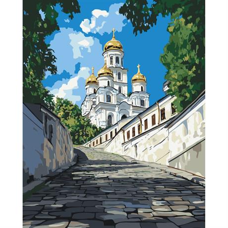 Картина по номерам ArtCraft Андреевская церковь 40х50 см (11071-AC) - фото 1