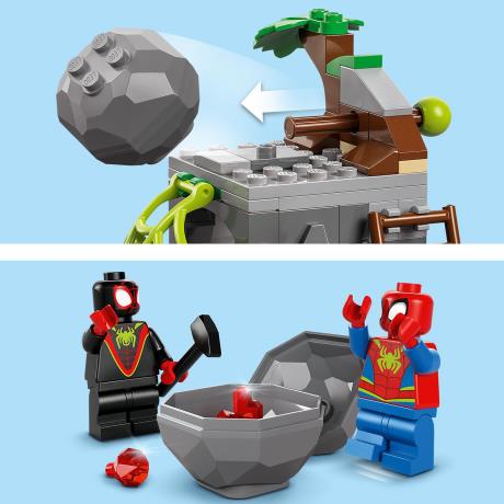 Конструктор LEGO Marvel Павук та його неймовірні друзі Динозаврячий рятувальний транспорт команди Павука 136 деталей (11199) - фото 5