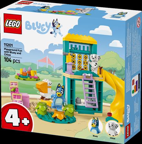 Конструктор LEGO Bluey Веселощі з Блуї та Хлоєю на ігровому майданчику 104 деталі (11201) - фото 4