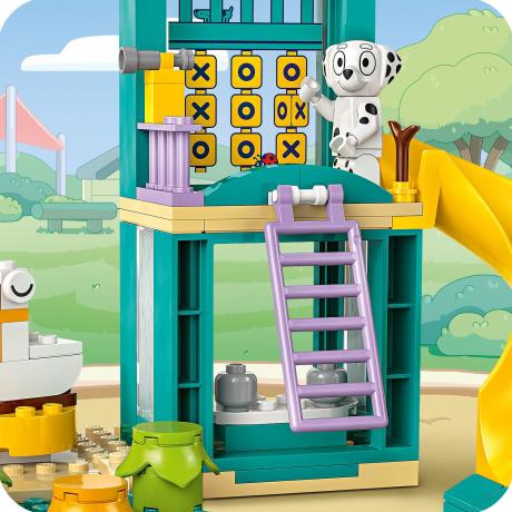 Конструктор LEGO Bluey Веселощі з Блуї та Хлоєю на ігровому майданчику 104 деталі (11201) - фото 4