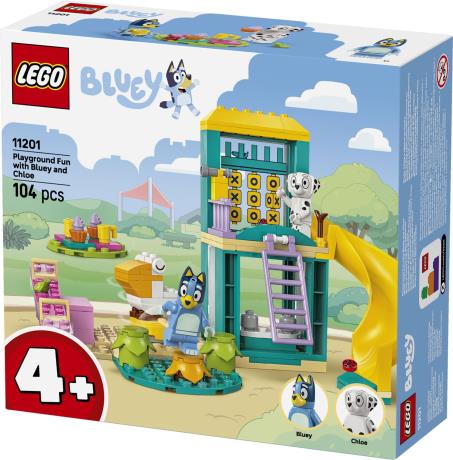 Конструктор LEGO Bluey Веселощі з Блуї та Хлоєю на ігровому майданчику 104 деталі (11201) - фото 9
