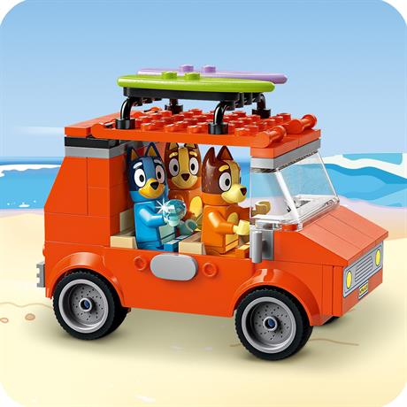 Конструктор LEGO Bluey Пляж і сімейна поїздка на автомобілі Блуї 133 деталі (11202) - фото 4