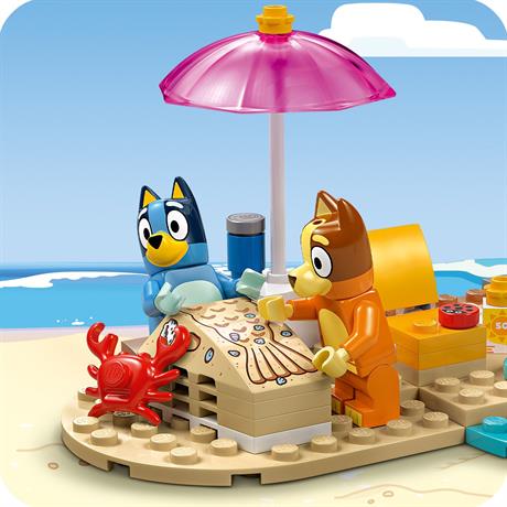 Конструктор LEGO Bluey Пляж і сімейна поїздка на автомобілі Блуї 133 деталі (11202) - фото 6