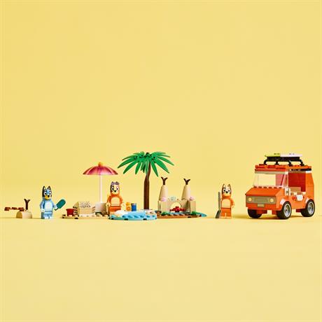 Конструктор LEGO Bluey Пляж і сімейна поїздка на автомобілі Блуї 133 деталі (11202) - фото 9