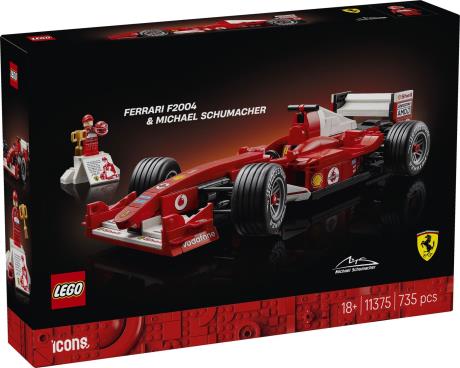 Конструктор LEGO® Icons Ferrari F2004 та Michael Schumacher 735 деталей (11375) - фото 15