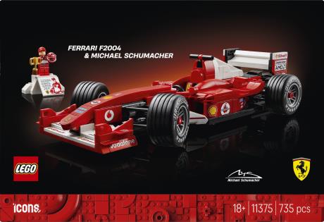 Конструктор LEGO® Icons Ferrari F2004 та Michael Schumacher 735 деталей (11375) - фото 15
