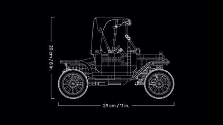 Конструктор LEGO® Icons Ford Model T, набір із моделлю автомобіля 1060 деталей (11376) - фото 27