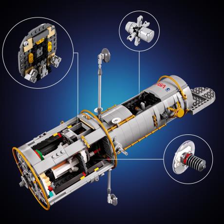 Конструктор LEGO® Icons Космічний телескоп «Габбл» - Набір наукового декору  (11382) - фото 5