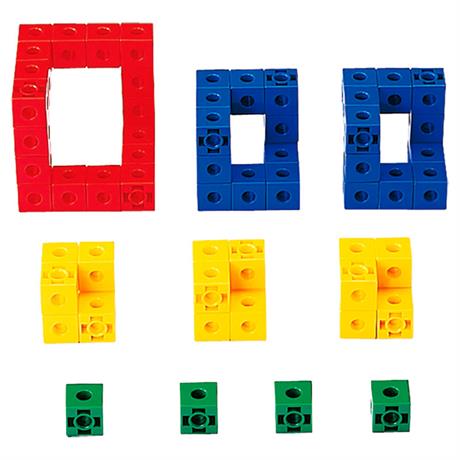 Обучающий набор Gigo Объемные фигуры из кубиков, 2 см (1167R) - фото 1