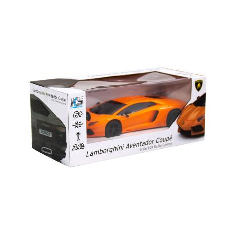 Машинка на радіокеруванні KS Drive Lamborghini Aventador LP 700-4 помаранчевий 1:24 (124GLBO) - фото 1