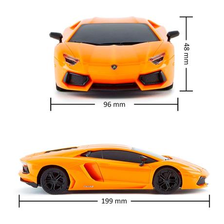 Машинка на радіокеруванні KS Drive Lamborghini Aventador LP 700-4 помаранчевий 1:24 (124GLBO) - фото 6