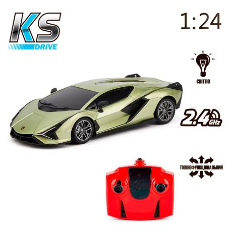 Машинка на радіокеруванні KS Drive Lamborghini Sian зелений 1:24 (124GLSG) - фото 7