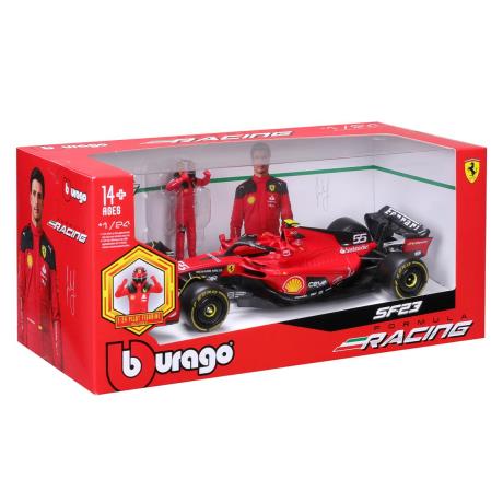 Автомодель з фігуркою - FERRARI SF-23 (1:24) (18-26809) - фото 2