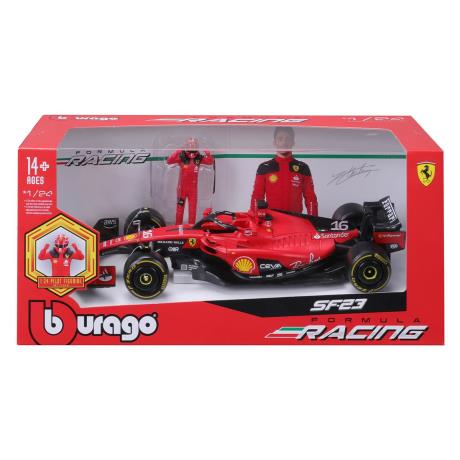 Автомодель з фігуркою - FERRARI SF-23 (1:24) (18-26809) - фото 6