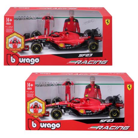 Автомодель з фігуркою - FERRARI SF-23 (1:24) (18-26809) - фото 0