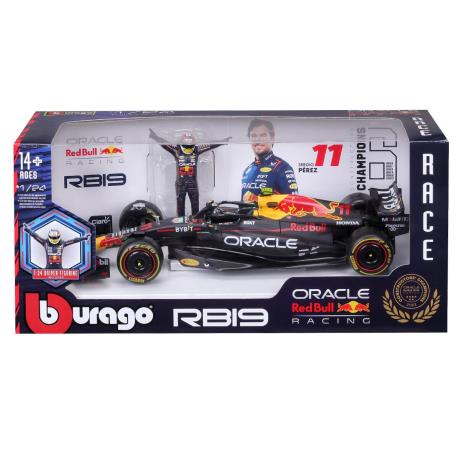 Автомодель з фігуркою - RED BULL RACING RB19 (1:24) (18-28036) - фото 3