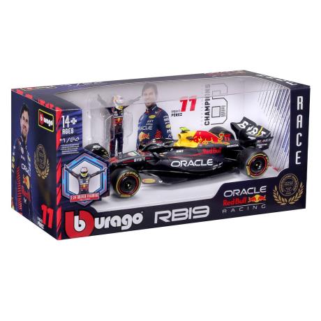 Автомодель з фігуркою - RED BULL RACING RB19 (1:24) (18-28036) - фото 4