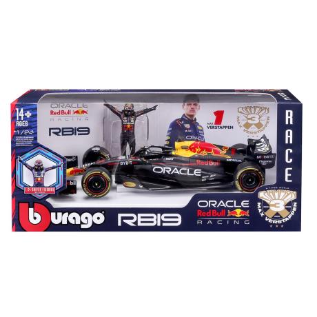 Автомодель з фігуркою - RED BULL RACING RB19 (1:24) (18-28036) - фото 9