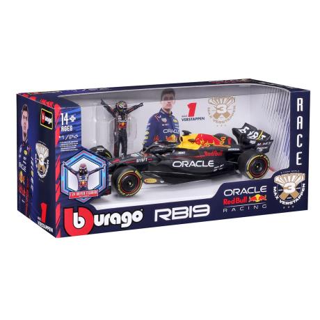 Автомодель з фігуркою - RED BULL RACING RB19 (1:24) (18-28036) - фото 10