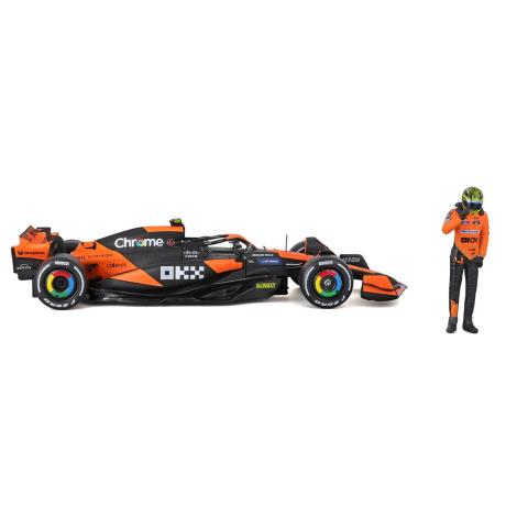Автомодель з фігуркою - MCLAREN MCL38 (1:24) (18-28040) - фото 6