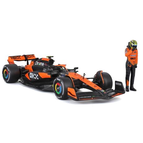 Автомодель з фігуркою - MCLAREN MCL38 (1:24) (18-28040) - фото 7