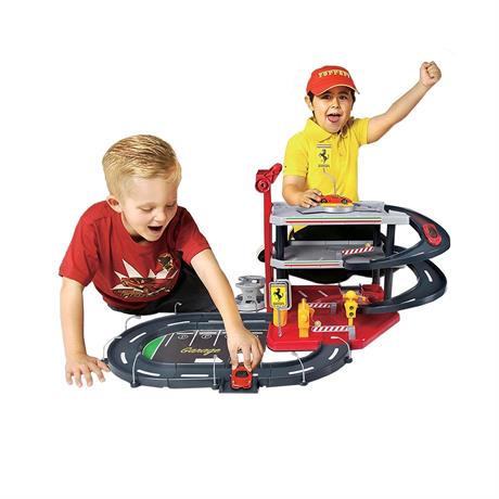 Автотрек Bburago Ferrari з гаражем 3 рівня 2 машинки 1:43 (18-31204) - фото 5