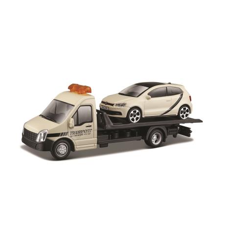 Игровой набор Bburago Эвакуатор с автомоделью VW Polo GTI Mark 5, 1:43 (18-31403) - фото 0