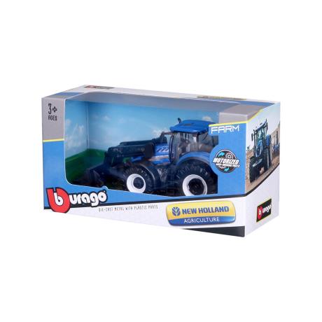 Модель Bburago Farm Трактор New Holland T7.315 з фронтальним навантажувачем 1:32 (18-31632) - фото 4