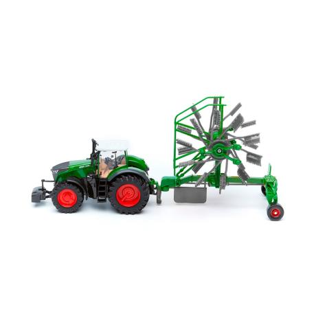 Модель Bburago Трактор Fendt 1050 Vario із роторними валковими граблями 1:32 (18-31665) - фото 1