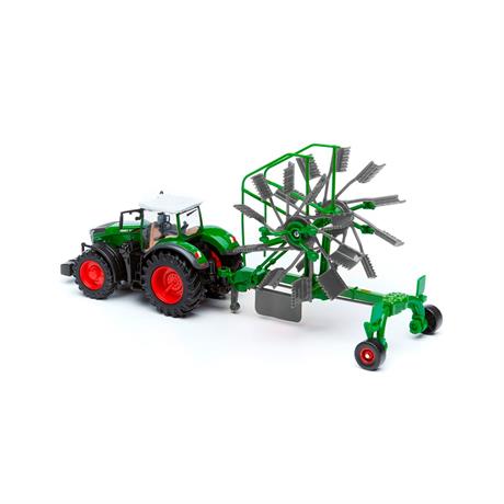 Модель Bburago Трактор Fendt 1050 Vario із роторними валковими граблями 1:32 (18-31665) - фото 2