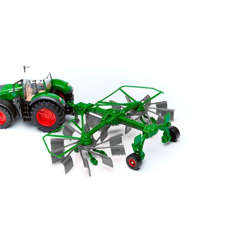 Модель Bburago Трактор Fendt 1050 Vario із роторними валковими граблями 1:32 (18-31665) - фото 3