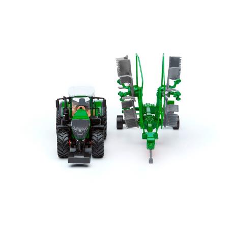 Модель Bburago Трактор Fendt 1050 Vario із роторними валковими граблями 1:32 (18-31665) - фото 7