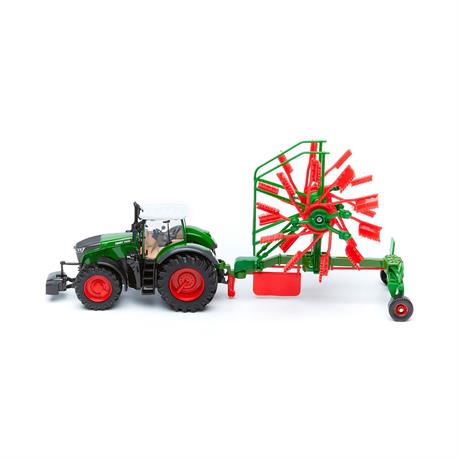 Модель Bburago Трактор Fendt 1050 Vario із роторними валковими граблями 1:32 (18-31665) - фото 11