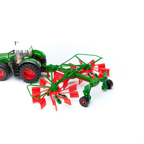 Модель Bburago Трактор Fendt 1050 Vario із роторними валковими граблями 1:32 (18-31665) - фото 13