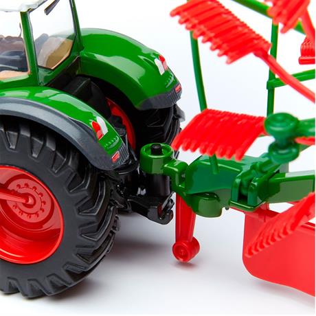 Модель Bburago Трактор Fendt 1050 Vario із роторними валковими граблями 1:32 (18-31665) - фото 14