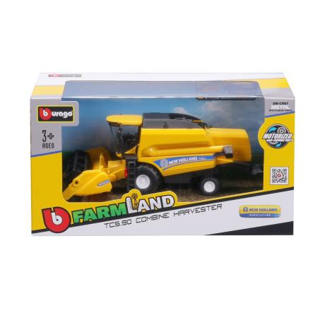 Модель Bburago New Holland TC5.90 Зернозбиральний комбайн із жниваркою 18 см (18-31721) - фото 6