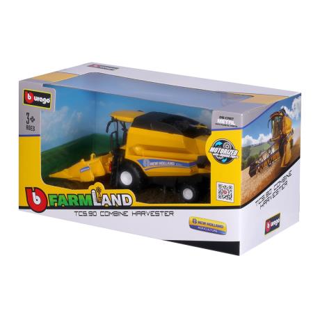 Модель Bburago Зернозбиральний комбайн New Holland TC5.90 з кукурузною жаткою 1:32 (18-31722) - фото 6