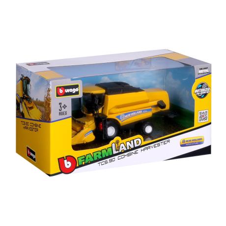 Модель Bburago Зернозбиральний комбайн New Holland TC5.90 з кукурузною жаткою 1:32 (18-31722) - фото 8