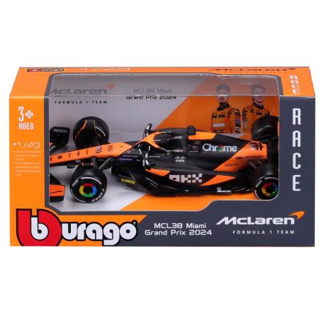 Автомодель - MCLAREN F1 MCL38 (2024) (1:43) (18-38214) - фото 6