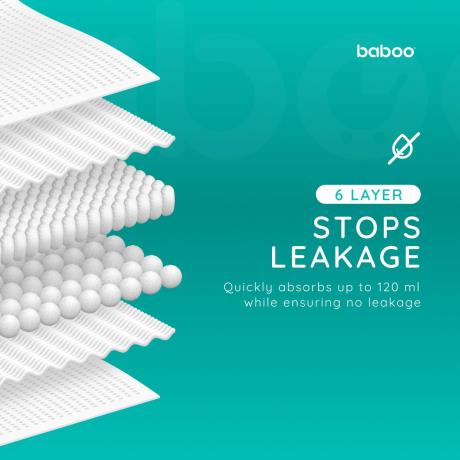 Одноразовые абсорбирующие вкладки Baboo premium 3D в период лактации 40 шт. (2-115) - фото 0